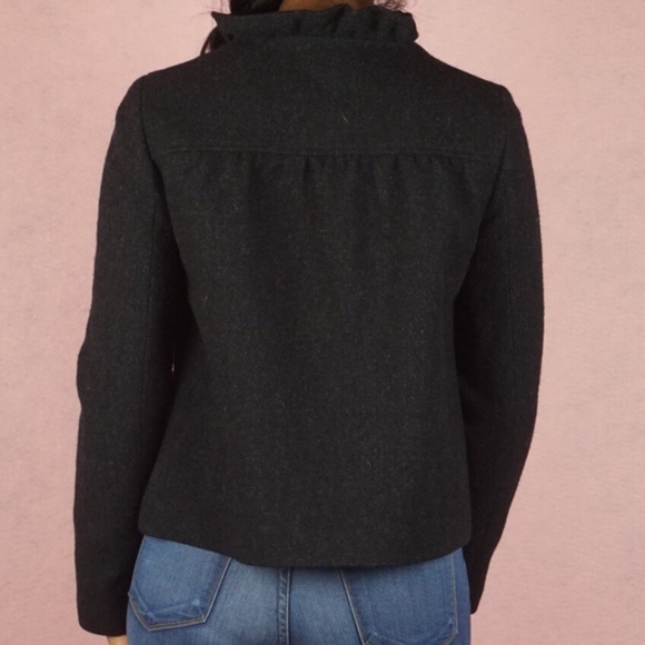 J. Crew Luxe Donegal Fiona Ruffle Wool Jacket - Picture 5 of 6